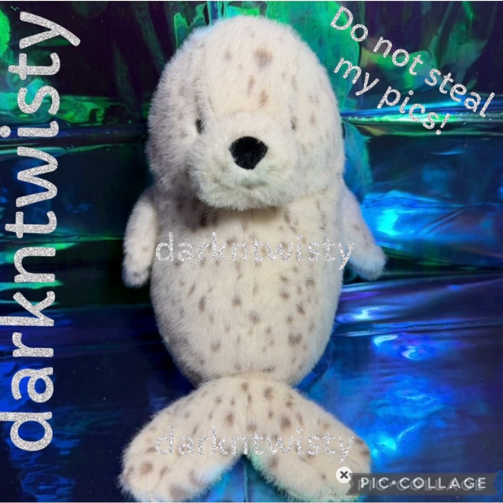 BNWT JELLYCAT GALUMPHOUS SPOTTED SEAL RECEIPT AVAIL
